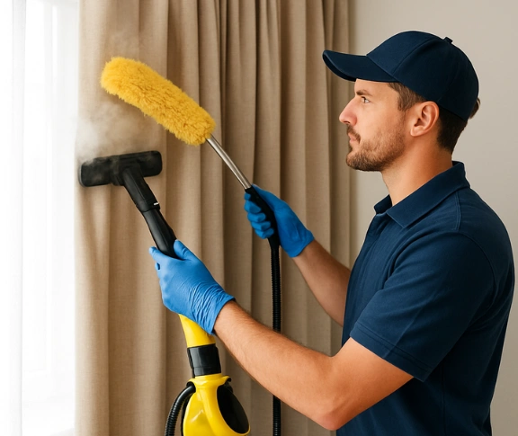 Trusted drapes cleaning technician Matty Curtain Cleaning cambridge-park-nsw QLD